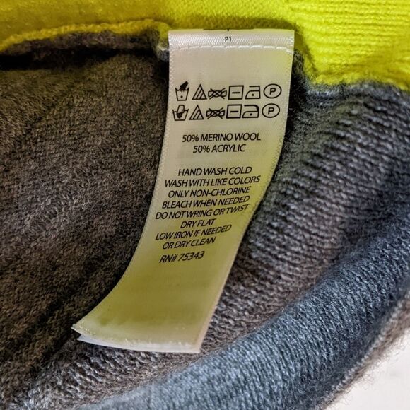 Christian Siriano grey Merino wool blend sweater mock neck medium @D - Picture 5 of 12